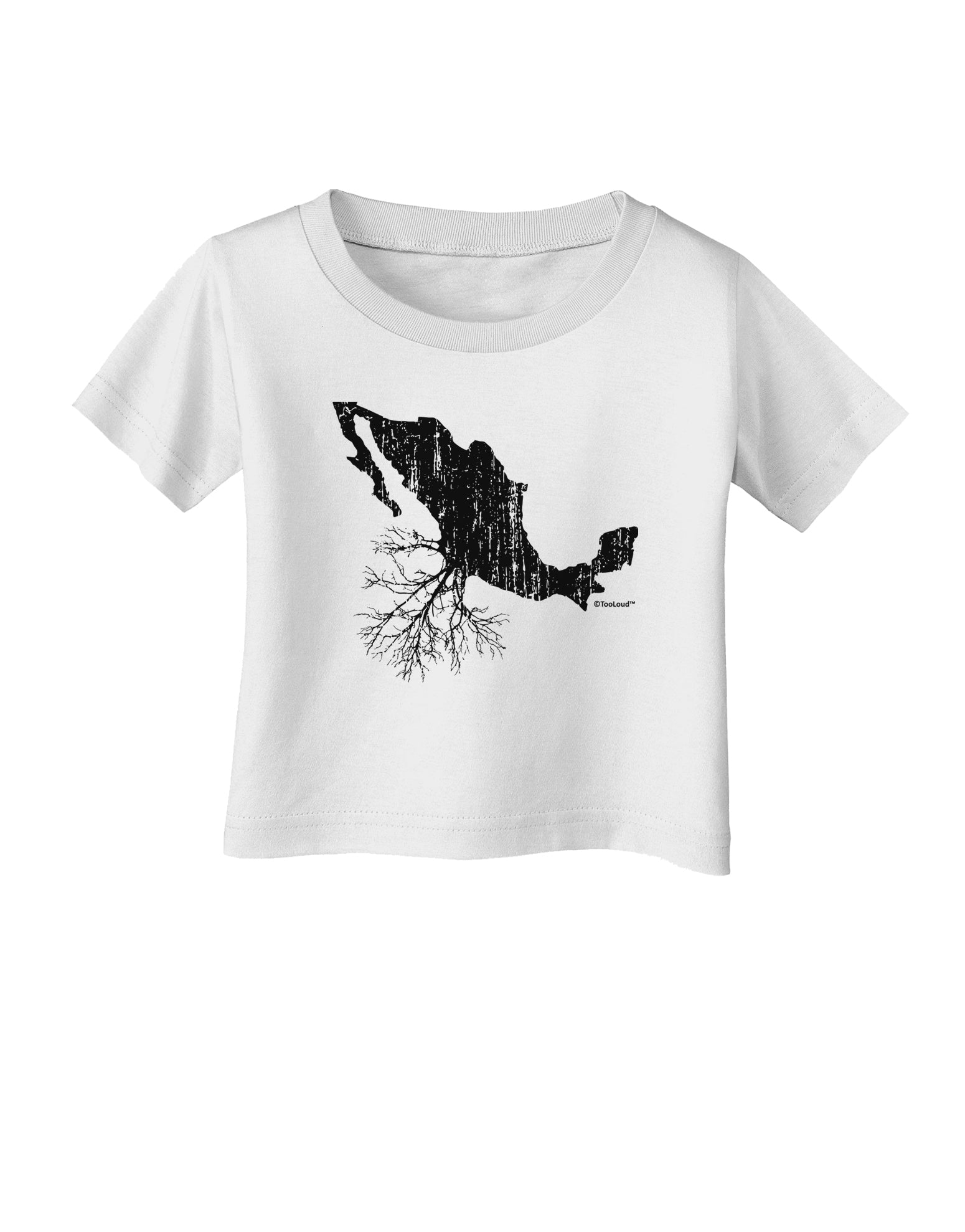 Mexican Roots Design - Distressed Infant T-Shirt by TooLoud-Infant T-Shirt-TooLoud-White-06-Months-Davson Sales