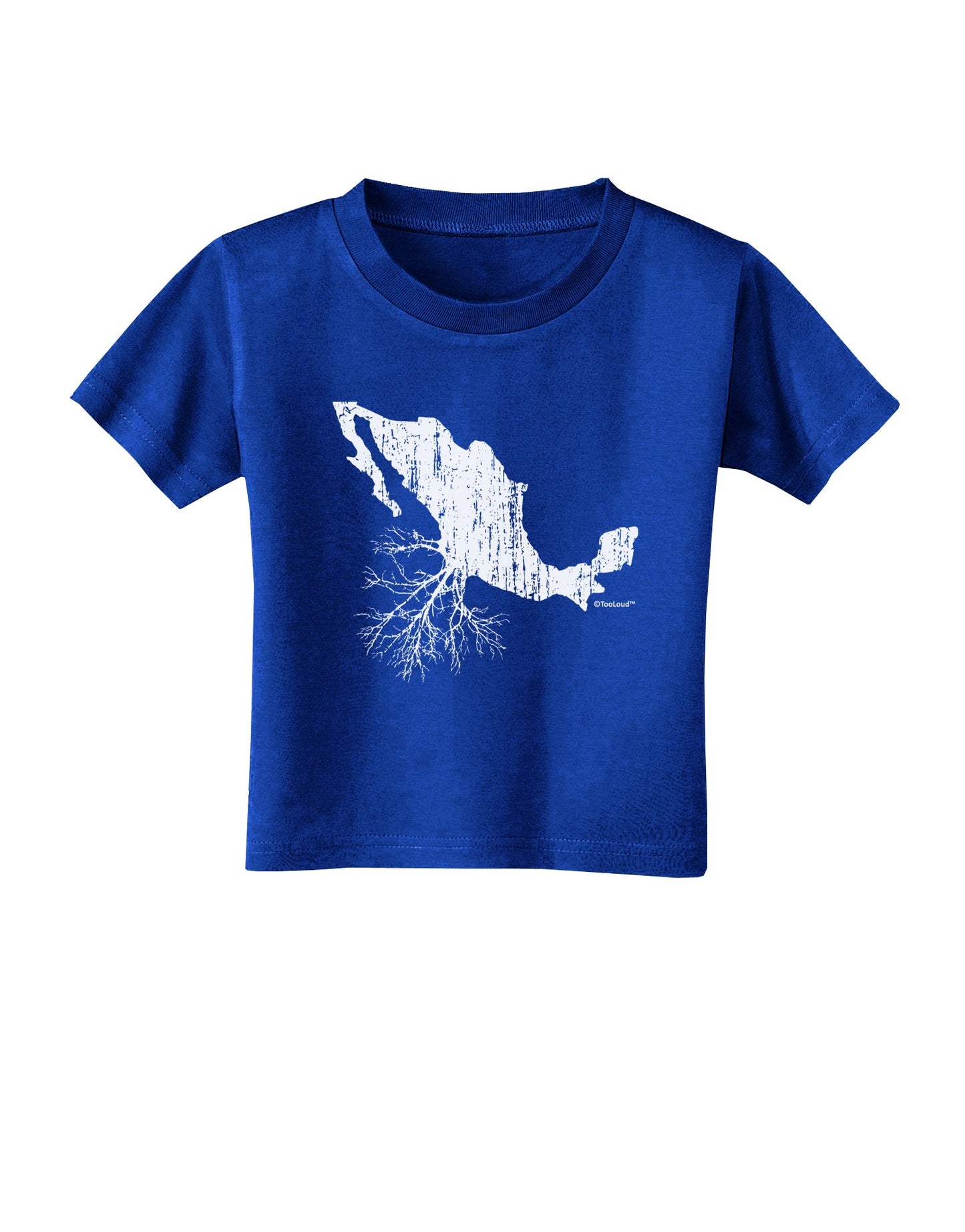 Mexican Roots Design - Distressed Toddler T-Shirt Dark by TooLoud-Toddler T-Shirt-TooLoud-Royal-Blue-2T-Davson Sales