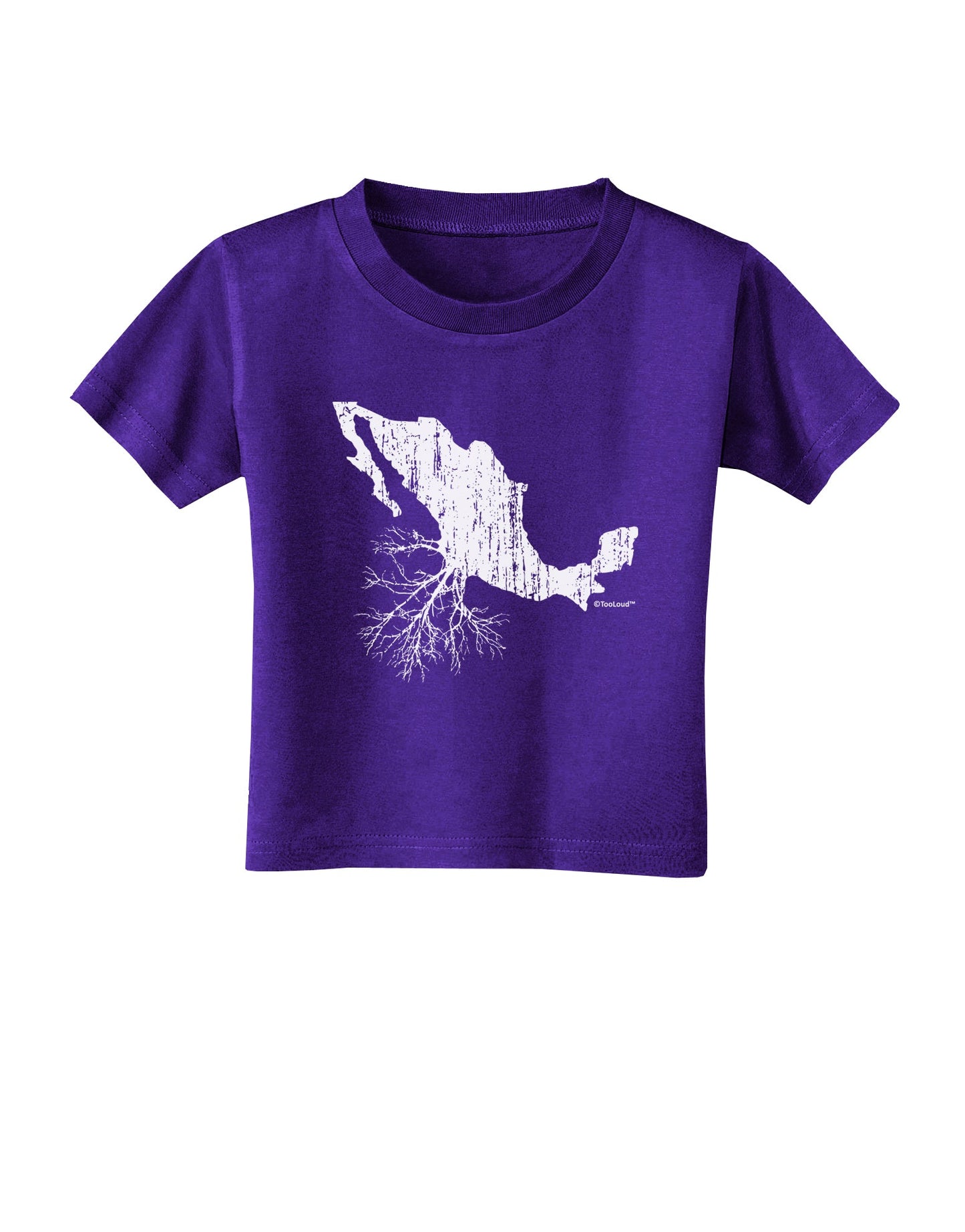 Mexican Roots Design - Distressed Toddler T-Shirt Dark by TooLoud-Toddler T-Shirt-TooLoud-Purple-2T-Davson Sales