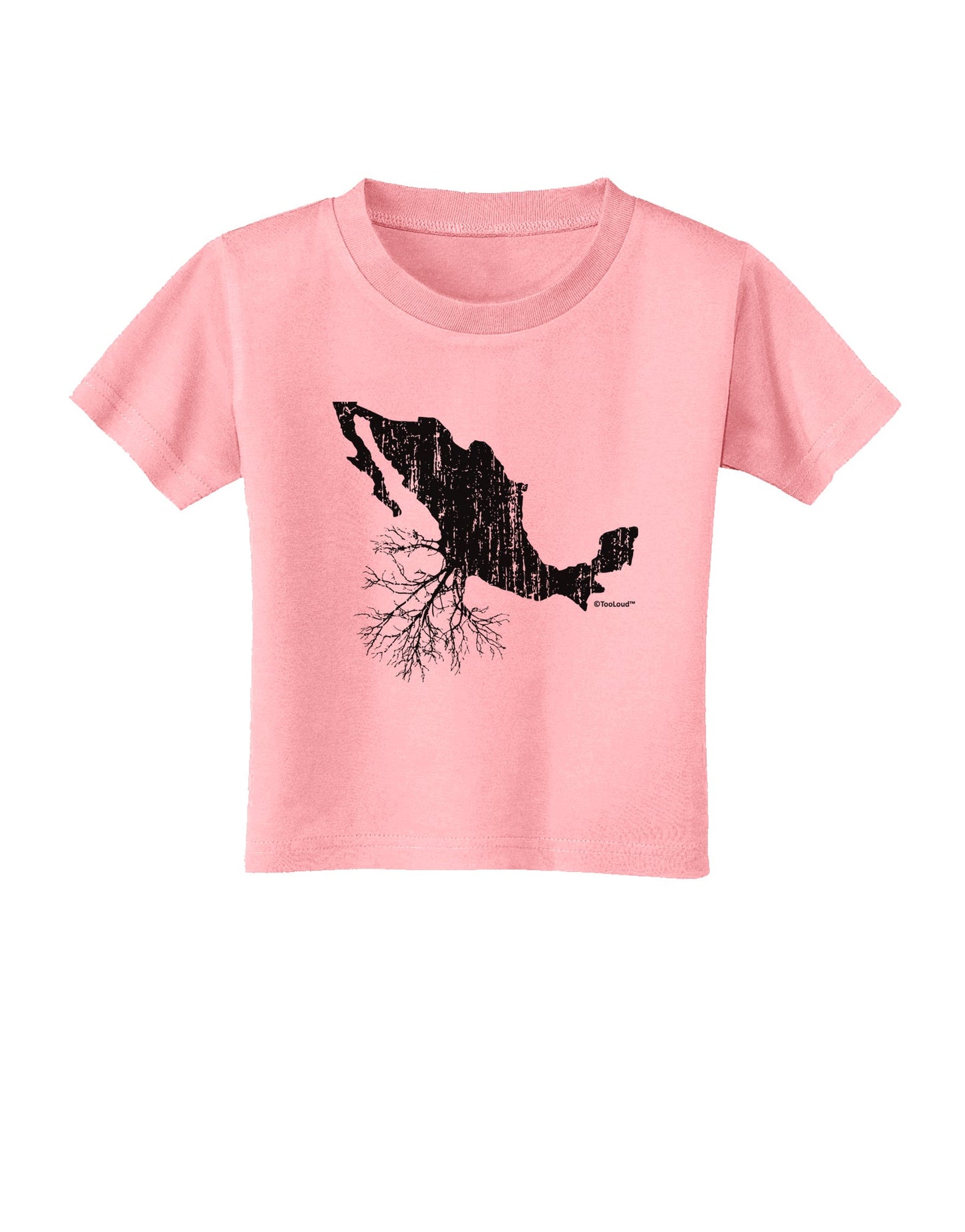 Mexican Roots Design - Distressed Toddler T-Shirt by TooLoud-Toddler T-Shirt-TooLoud-Candy-Pink-2T-Davson Sales