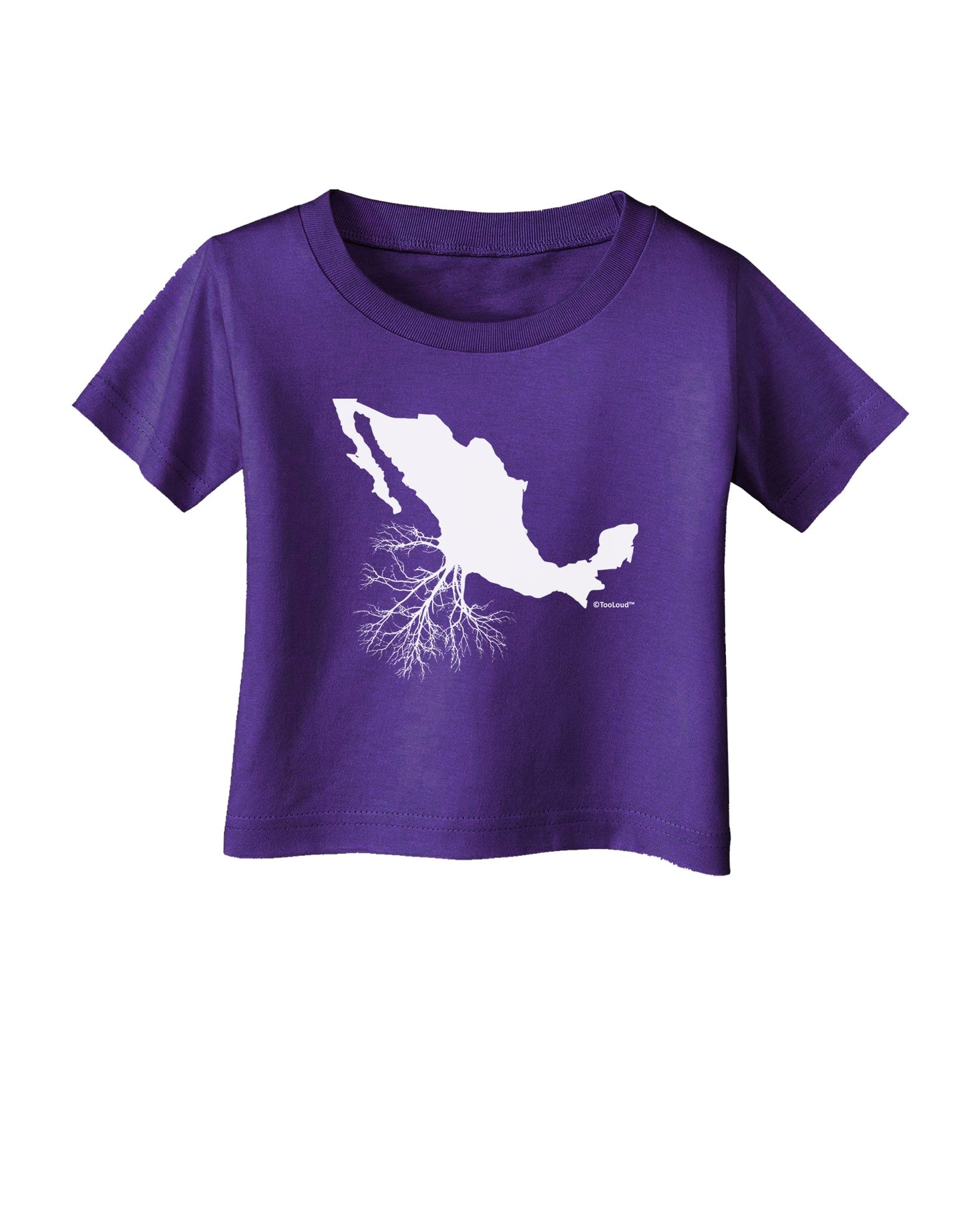 Mexican Roots Design Infant T-Shirt Dark by TooLoud-Infant T-Shirt-TooLoud-Purple-06-Months-Davson Sales