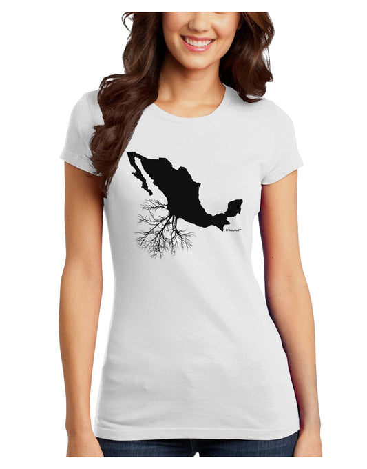 Mexican Roots Design Juniors T-Shirt by TooLoud-Womens Juniors T-Shirt-TooLoud-White-Juniors Fitted X-Small-Davson Sales