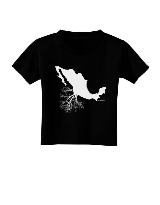 Mexican Roots Design Toddler T-Shirt Dark by TooLoud-Toddler T-Shirt-TooLoud-Black-2T-Davson Sales