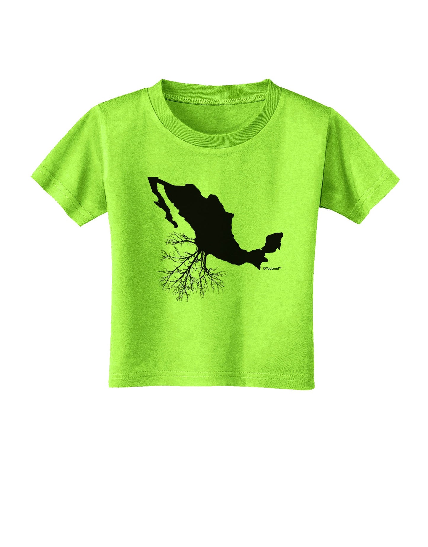 Mexican Roots Design Toddler T-Shirt by TooLoud-Toddler T-Shirt-TooLoud-Lime-Green-2T-Davson Sales