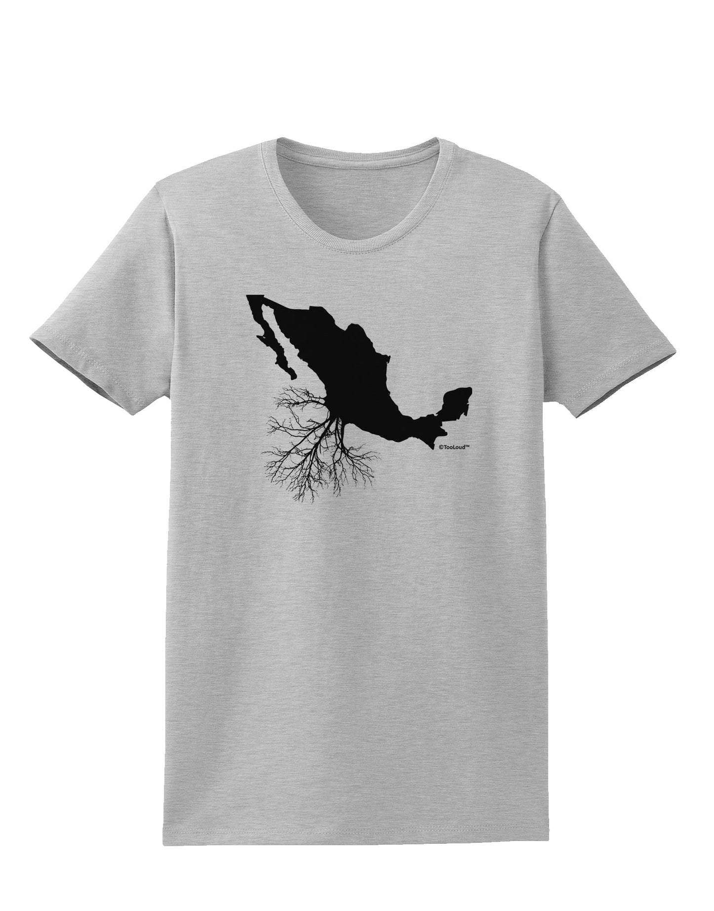 Mexican Roots Design Womens T-Shirt by TooLoud-Womens T-Shirt-TooLoud-AshGray-X-Small-Davson Sales