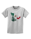 Mexican Roots - Mexico Outline Mexican Flag Childrens T-Shirt by TooLoud-Childrens T-Shirt-TooLoud-AshGray-X-Small-Davson Sales