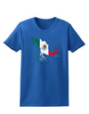 Mexican Roots - Mexico Outline Mexican Flag Womens Dark T-Shirt by TooLoud-Womens T-Shirt-TooLoud-Royal-Blue-X-Small-Davson Sales