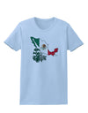 Mexican Roots - Mexico Outline Mexican Flag Womens T-Shirt by TooLoud-Womens T-Shirt-TooLoud-Light-Blue-X-Small-Davson Sales