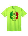 Mexican Skull Flag Adult T-Shirt - A Captivating Addition to Your Wardrobe-Mens T-shirts-TooLoud-Neon-Green-Small-Davson Sales