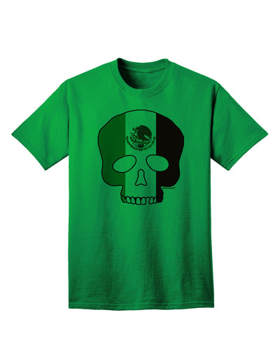 Mexican Skull Flag Adult T-Shirt - A Captivating Addition to Your Wardrobe-Mens T-shirts-TooLoud-Kelly-Green-Small-Davson Sales