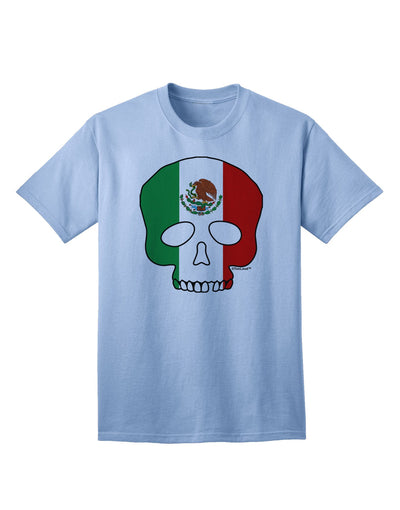 Mexican Skull Flag Adult T-Shirt - A Captivating Addition to Your Wardrobe-Mens T-shirts-TooLoud-Light-Blue-Small-Davson Sales