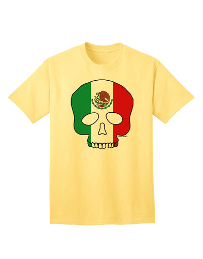 Mexican Skull Flag Adult T-Shirt - A Captivating Addition to Your Wardrobe-Mens T-shirts-TooLoud-Yellow-Small-Davson Sales