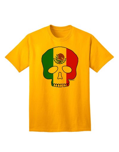 Mexican Skull Flag Adult T-Shirt - A Captivating Addition to Your Wardrobe-Mens T-shirts-TooLoud-Gold-Small-Davson Sales