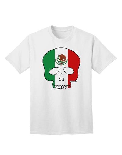 Mexican Skull Flag Adult T-Shirt - A Captivating Addition to Your Wardrobe-Mens T-shirts-TooLoud-White-Small-Davson Sales