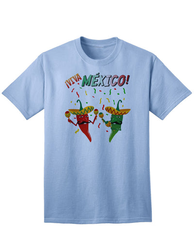 Mexican-inspired Chili Peppers Adult T-Shirt by Viva Mexco-Mens T-shirts-TooLoud-Light-Blue-Small-Davson Sales