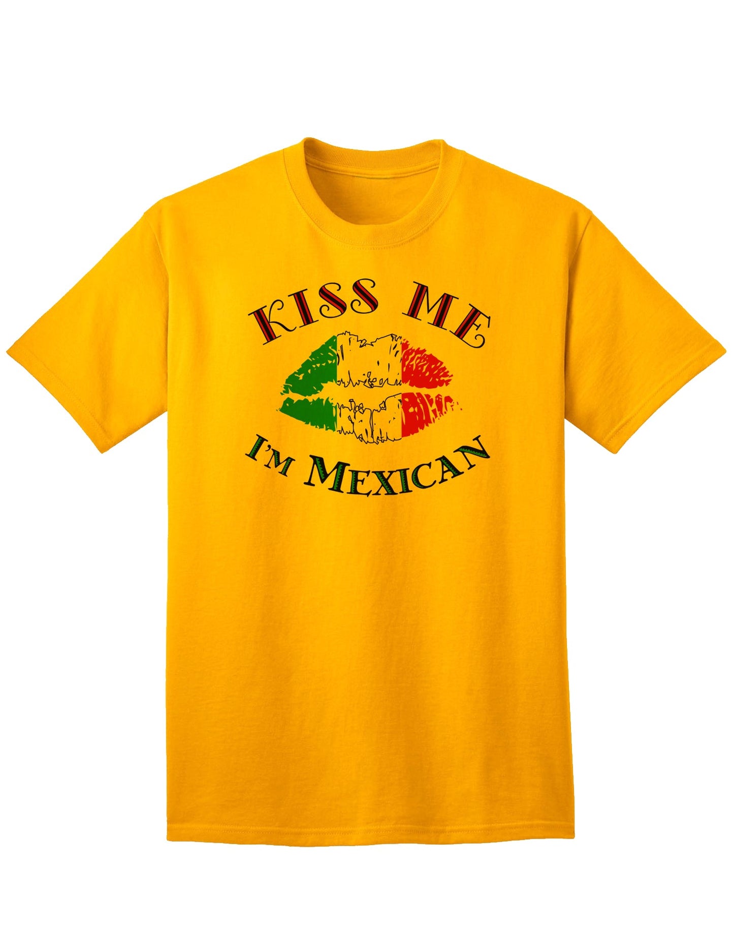 Mexican-themed Adult T-Shirt: Embrace the Cultural Charm-Mens T-shirts-TooLoud-Gold-Small-Davson Sales