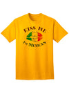 Mexican-themed Adult T-Shirt: Embrace the Cultural Charm-Mens T-shirts-TooLoud-Gold-Small-Davson Sales