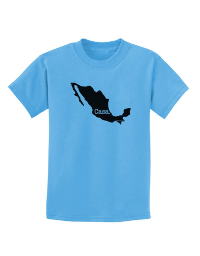 Mexico - Casa - Cinco De Mayo Childrens T-Shirt-Childrens T-Shirt-TooLoud-Aquatic-Blue-X-Small-Davson Sales