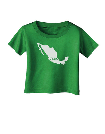 Mexico - Casa - Cinco De Mayo Infant T-Shirt Dark-Infant T-Shirt-TooLoud-Clover-Green-06-Months-Davson Sales