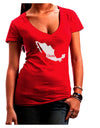Mexico - Casa - Cinco De Mayo Juniors V-Neck Dark T-Shirt-Womens V-Neck T-Shirts-TooLoud-Red-Juniors Fitted Small-Davson Sales