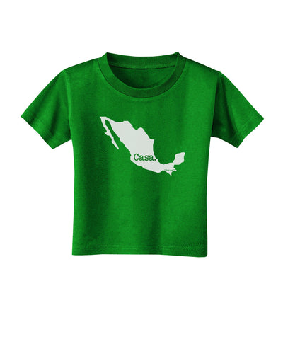 Mexico - Casa - Cinco De Mayo Toddler T-Shirt Dark-Toddler T-Shirt-TooLoud-Clover-Green-2T-Davson Sales