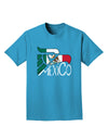 Mexico Eagle Symbol - Mexican Flag - Mexico Adult Dark T-Shirt by TooLoud-Mens T-Shirt-TooLoud-Turquoise-Small-Davson Sales