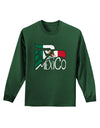 Mexico Eagle Symbol - Mexican Flag - Mexico Adult Long Sleeve Dark T-Shirt by TooLoud-TooLoud-Dark-Green-Small-Davson Sales