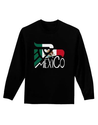 Mexico Eagle Symbol - Mexican Flag - Mexico Adult Long Sleeve Dark T-Shirt by TooLoud-TooLoud-Black-Small-Davson Sales