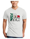 Mexico Eagle Symbol - Mexican Flag - Mexico Adult V-Neck T-shirt by TooLoud-Mens V-Neck T-Shirt-TooLoud-White-Small-Davson Sales