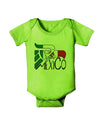 Mexico Eagle Symbol - Mexican Flag - Mexico Baby Romper Bodysuit by TooLoud-Baby Romper-TooLoud-Lime-Green-06-Months-Davson Sales