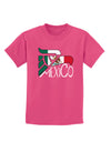 Mexico Eagle Symbol - Mexican Flag - Mexico Childrens Dark T-Shirt by TooLoud-Childrens T-Shirt-TooLoud-Sangria-X-Small-Davson Sales