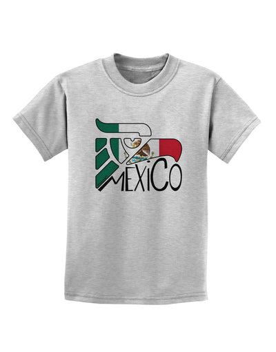 Mexico Eagle Symbol - Mexican Flag - Mexico Childrens T-Shirt by TooLoud-Childrens T-Shirt-TooLoud-AshGray-X-Small-Davson Sales