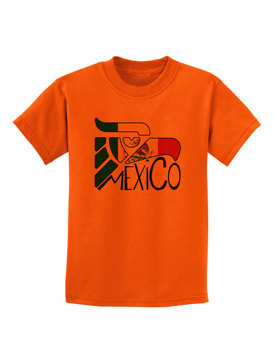 Mexico Eagle Symbol - Mexican Flag - Mexico Childrens T-Shirt by TooLoud-Childrens T-Shirt-TooLoud-Orange-X-Small-Davson Sales