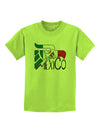 Mexico Eagle Symbol - Mexican Flag - Mexico Childrens T-Shirt by TooLoud-Childrens T-Shirt-TooLoud-Lime-Green-X-Small-Davson Sales