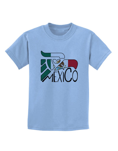 Mexico Eagle Symbol - Mexican Flag - Mexico Childrens T-Shirt by TooLoud-Childrens T-Shirt-TooLoud-Light-Blue-X-Small-Davson Sales