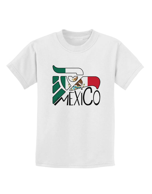 Mexico Eagle Symbol - Mexican Flag - Mexico Childrens T-Shirt by TooLoud-Childrens T-Shirt-TooLoud-White-X-Small-Davson Sales