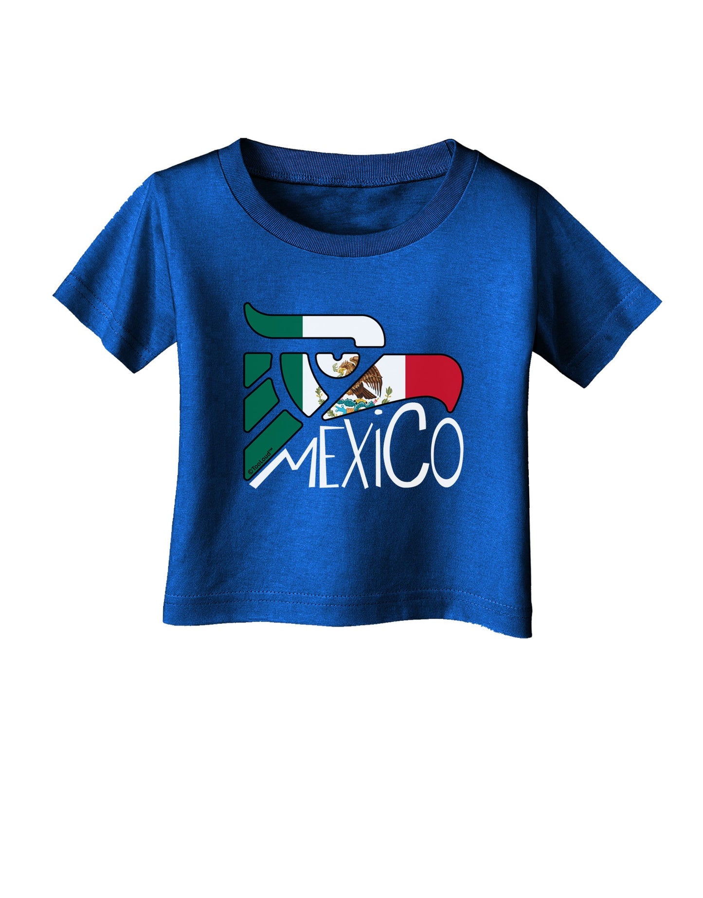 Mexico Eagle Symbol - Mexican Flag - Mexico Infant T-Shirt Dark by TooLoud-Infant T-Shirt-TooLoud-Royal-Blue-06-Months-Davson Sales