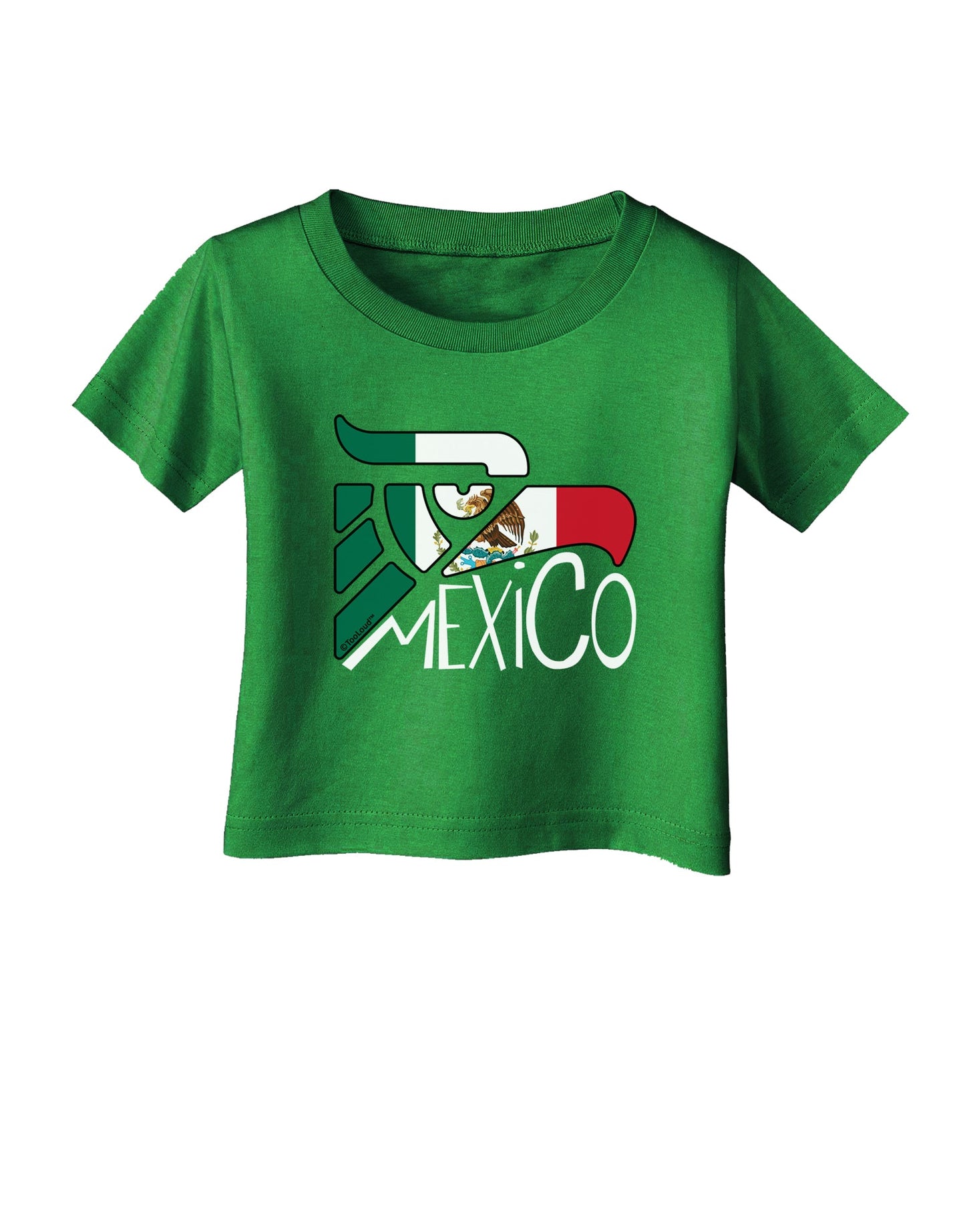 Mexico Eagle Symbol - Mexican Flag - Mexico Infant T-Shirt Dark by TooLoud-Infant T-Shirt-TooLoud-Clover-Green-06-Months-Davson Sales