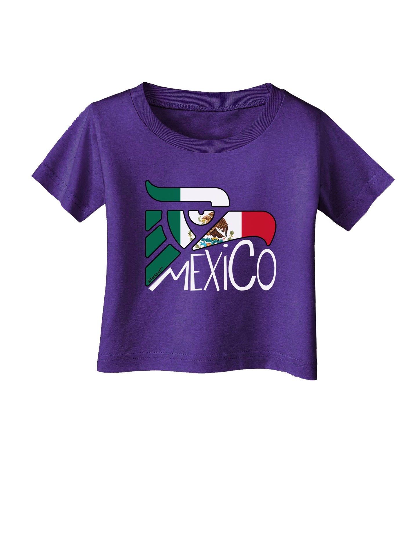Mexico Eagle Symbol - Mexican Flag - Mexico Infant T-Shirt Dark by TooLoud-Infant T-Shirt-TooLoud-Purple-06-Months-Davson Sales