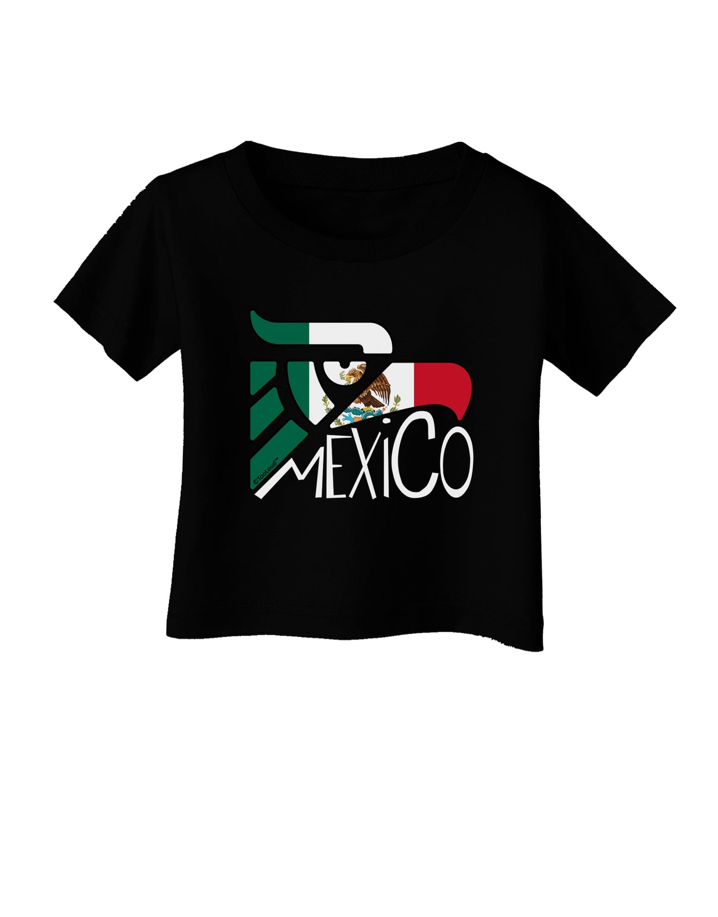 Mexico Eagle Symbol - Mexican Flag - Mexico Infant T-Shirt Dark by TooLoud-Infant T-Shirt-TooLoud-Black-06-Months-Davson Sales
