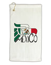 Mexico Eagle Symbol - Mexican Flag - Mexico Micro Terry Gromet Golf Towel 16 x 25 inch by TooLoud-Golf Towel-TooLoud-White-Davson Sales