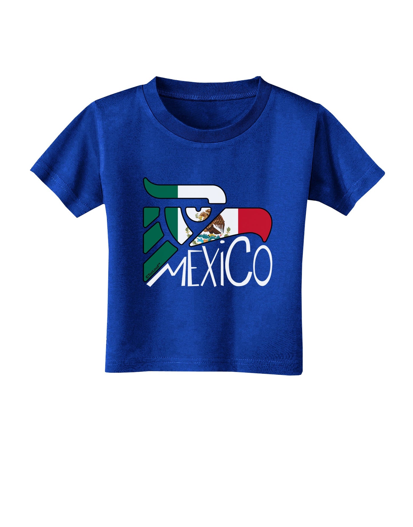 Mexico Eagle Symbol - Mexican Flag - Mexico Toddler T-Shirt Dark by TooLoud-Toddler T-Shirt-TooLoud-Royal-Blue-2T-Davson Sales