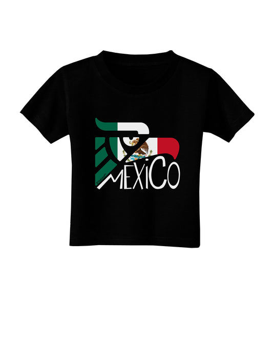 Mexico Eagle Symbol - Mexican Flag - Mexico Toddler T-Shirt Dark by TooLoud-Toddler T-Shirt-TooLoud-Black-2T-Davson Sales