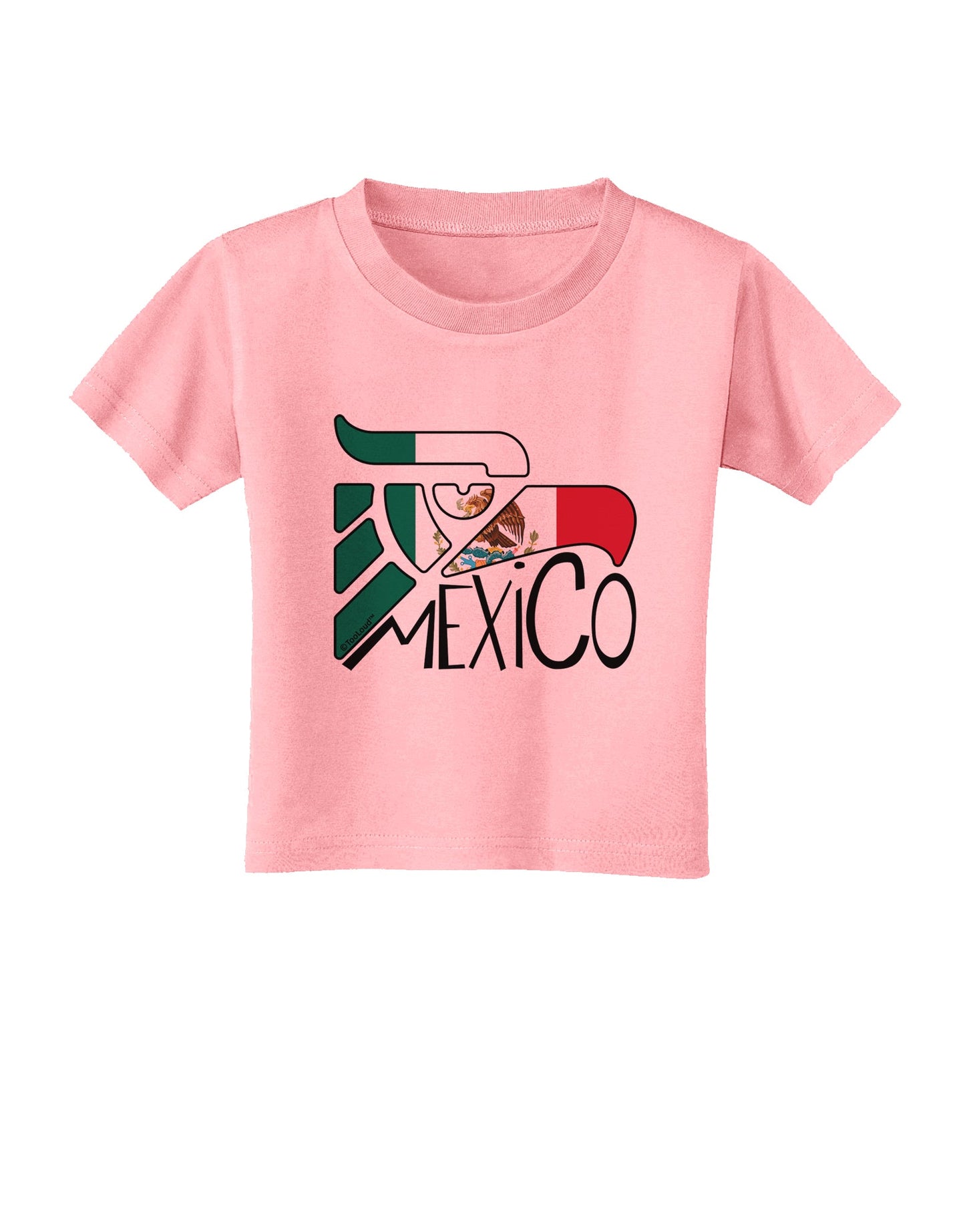 Mexico Eagle Symbol - Mexican Flag - Mexico Toddler T-Shirt by TooLoud-Toddler T-Shirt-TooLoud-Candy-Pink-2T-Davson Sales