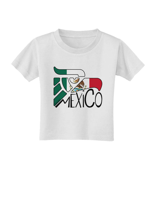 Mexico Eagle Symbol - Mexican Flag - Mexico Toddler T-Shirt by TooLoud-Toddler T-Shirt-TooLoud-White-2T-Davson Sales
