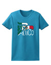 Mexico Eagle Symbol - Mexican Flag - Mexico Womens Dark T-Shirt by TooLoud-Womens T-Shirt-TooLoud-Turquoise-X-Small-Davson Sales