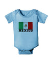 Mexico Flag Baby Romper Bodysuit-Baby Romper-TooLoud-LightBlue-06-Months-Davson Sales