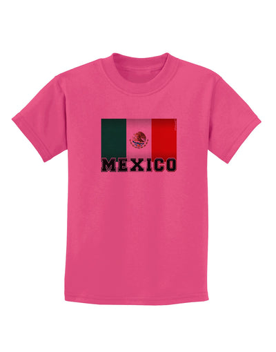 Mexico Flag Childrens T-Shirt-Childrens T-Shirt-TooLoud-Sangria-X-Small-Davson Sales