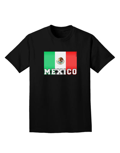 Mexico Flag Dark Adult Dark T-Shirt-Mens T-Shirt-TooLoud-Black-Small-Davson Sales