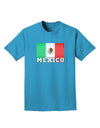 Mexico Flag Dark Adult Dark T-Shirt-Mens T-Shirt-TooLoud-Turquoise-Small-Davson Sales